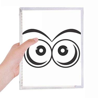 Imagem de Caderno de decoração de olhos Vector caderno com folhas soltas diário recarregável de papelaria