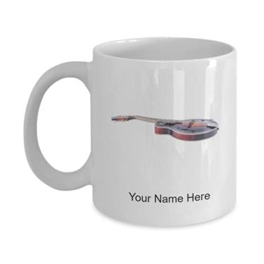 Imagem de Caneca de bandolim personalizada - Caneca de café para amantes de bandolim, ideia para crianças meninos e meninas Amor - Caneca de café de 325 ml