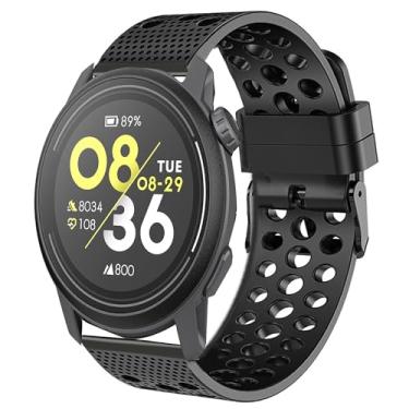 Imagem de Pulseira esportiva de silicone compatível com COROS PACE 3, Lamshaw 20 mm, 22 mm, pulseira esportiva de substituição com fivela de metal compatível com smartwatch Coros PACE 3 / APEX 2 Pro/APEX 46