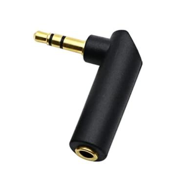 Imagem de RUITEXUN Adaptador de ângulo reto de 3,5 mm, 90 graus TRS 3,5 mm macho para fêmea, conector AUX para fone de ouvido, tablet, leitor de MP3, smartphone