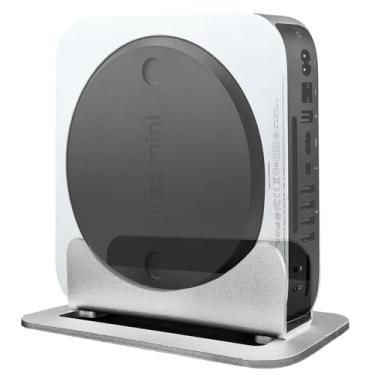 Imagem de IFCASE Suporte vertical Mac Mini, suporte vertical de mesa de alumínio para Apple Mac Mini 2010-2023 M2 Pro (prata)