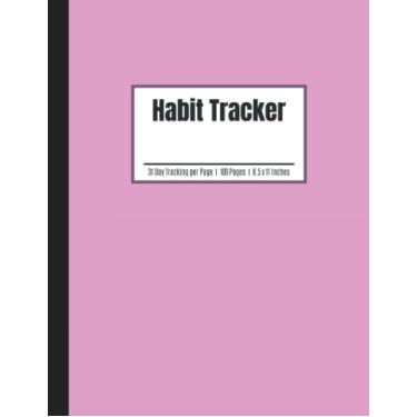 Imagem de Rastreador de hábitos: Caderno diário de planejamento de hábitos | Rastreie hábitos, objetivos, progresso | Rosa fada