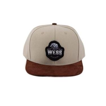 Imagem de Bone Snap Back Bege Com Aba Marrom-Unissex