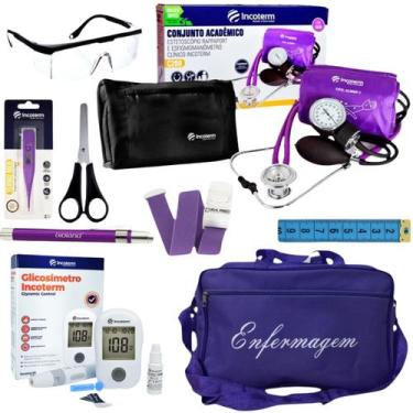 Imagem de Kit De Enfermagem Com Completo Roxo - Incoterm