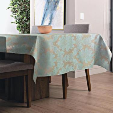 Imagem de Toalha de Mesa Jacquard Retangular 2,40m  - MUMUDECOR, 212 TIFFANYECHA