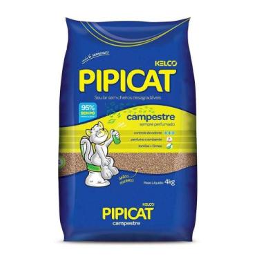 Imagem de Pipicat Campestre Areia Higiênica para Gatos - 4kg - Pipicat / Kelco P