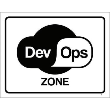 Imagem de Placa Decorativa - Dev Ops Zone (27X35) - Sinalizo