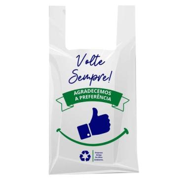 Imagem de Sacola Logo Volte Sempre P/ Mercado E Loja 30x40 C/1.000u - SACOLAS PO