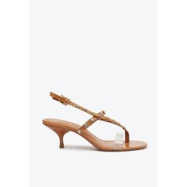 Imagem de Sandália Schutz Média Marrom-Feminino