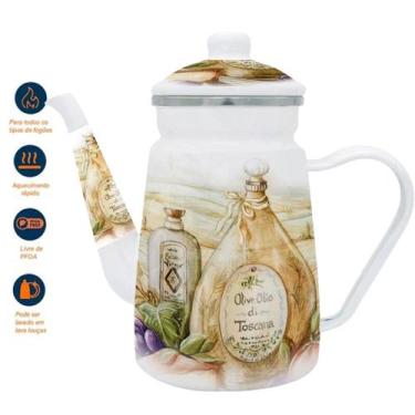 Imagem de Bule Esmaltado Com Indução Italy Premium Chá Café 1,2 Litros - Genéric