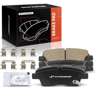 Imagem de A-Premium Conjunto de pastilhas de freio a disco de cerâmica traseiras compatível com Hyundai Genesis 2010-2016 e Kia K900 2017-2017, 4 peças