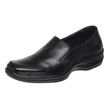 Imagem de Sapatilha Masculina Sider Confort Preto Couro - SLZ, 45