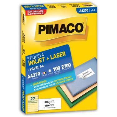 Imagem de Etiqueta A4 A4370 100 Folhas 32,83 X 69,96MM - Caixa com 2700 Etiqueta