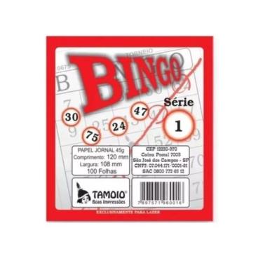 Imagem de Melhor Blocos De Cartela De Bingo Números 12x11 100 Folhas - Tamoio