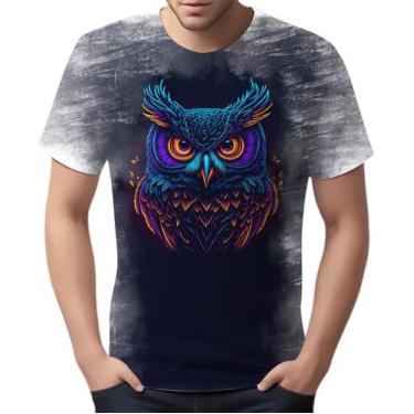 Imagem de Camiseta Camisa Estampada T-shirt Face Coruja Neon Ave 2 - Enjoy Shop,