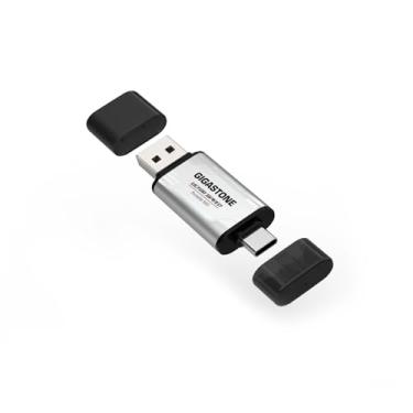 Imagem de GIGASTONE SSD USB-C 512 GB SSD externo para jogos, PS5, iPhone15, USB3.2, Gen2, 500 MB/s USB-A + unidade de estado sólido portátil USB-C, MacBook, iPad, laptop, smartphone, SSD, disco rígido de backup