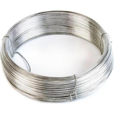 Imagem de Arame Galvanizado Nº22 Sao Jorge Rolo Com 10M - Pacote Com 10 Rolos - 