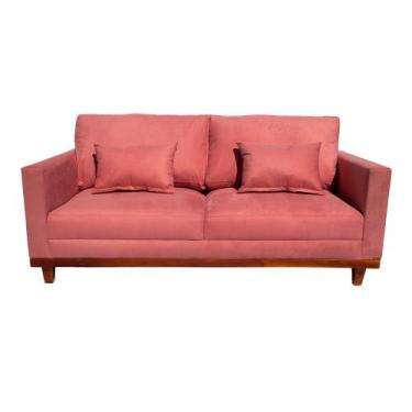 Imagem de Sofá London Sala/Recepção/Escritório 2,30cm - Novo Encanto, ROSA