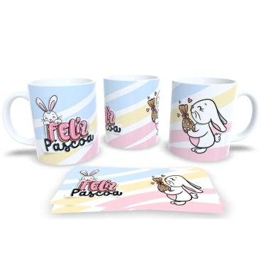Imagem de Canecas de Porcelana Personalizada Páscoa Encanto e Doçura em Cada Gole