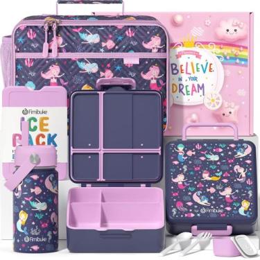 Imagem de Conjunto de Lancheira Infantil Fimibuke - com Bolsa, Garrafa e Utensíl