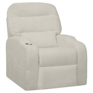Imagem de Poltrona do Papai Reclinável King Confortável com Molas Bouclê - SOFA 