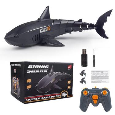 Imagem de Brinquedo Submarino Elétrico de Tubarão com Controle Remoto - Recarreg