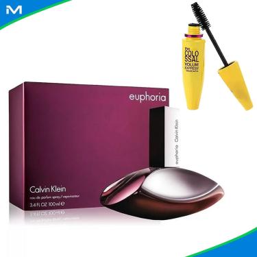 Imagem de Perfume Feminino Euphoria Calvin Klein 100ml Com Mascara de Cílios Super Volume