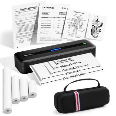 Imagem de Impressora portátil Phomemo M832 térmica sem tinta com estojo