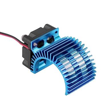 Imagem de Dissipador de Calor do Motor, Ventilador de Resfriamento de 540/550 para 1/10 de Carro Elétrico Em Escala, Liga de Alumínio + Plástico, Roxo (Azul)