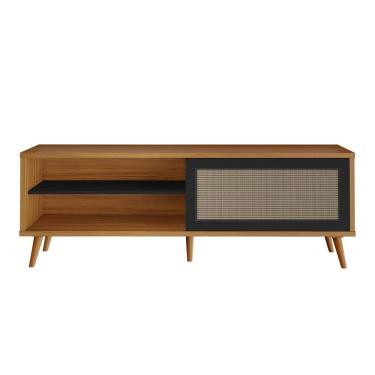 Imagem de Bancada Nt1175 C/ Porta Com Tela Notável Freijo Com Preto