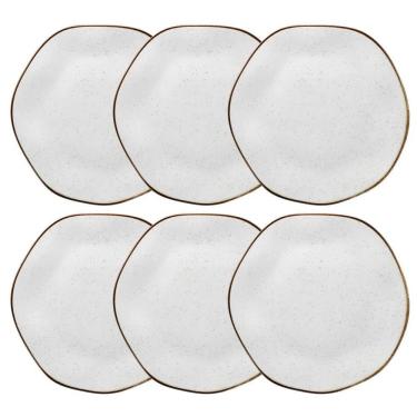 Imagem de Conjunto De Pratos Rasos 06 Peças Ryo Maresia Oxford