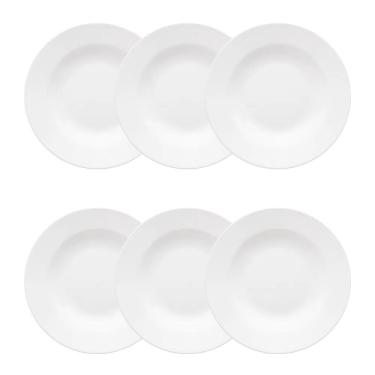 Imagem de Conjunto De Pratos Fundos 06 Peças Flamingo White Oxford