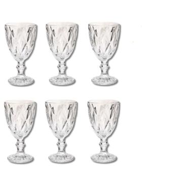 Imagem de Jogo 6 Taças 330ml Vidro Diamond Transparente