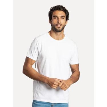 Imagem de Camiseta Sergio K Masculina Back To Basics Pima White Logo Branca, XXL