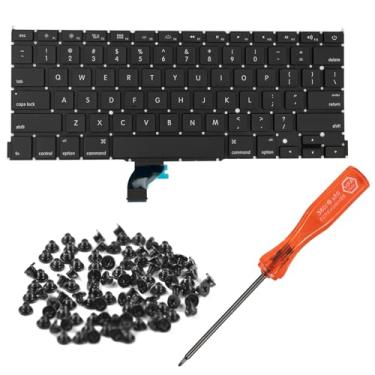 Imagem de HAWSON Substituição de teclado US A1502 para MacBook Pro Retina 33.0 cm A1502 layout dos EUA final de 2013-início de 2015 com parafusos de teclado e chave de fenda
