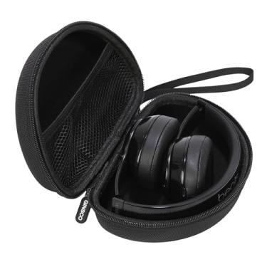 Imagem de Ginsco Capa de fone de ouvido exclusiva para Beats Solo 4/Solo 3/Solo 2 - Fones de ouvido intra-auriculares Bluetooth sem fio, capa rígida, dobrável, portátil, para viagem (preto)