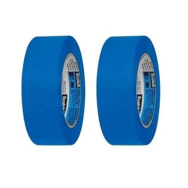 Imagem de Kit com 2 Fita Crepe Blue Tape Profissional 3M 48MM X 50M