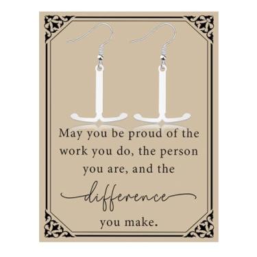 Imagem de SEIRAA Brincos de DIU, presentes feministas para obstetrícias, presentes de saúde para mulheres, joias obstetras, pingente de DIU, 1, Sem pedra preciosa