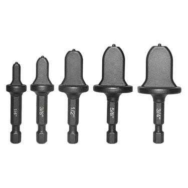 Imagem de Kit 5 Brocas Flaring Tubos Cobre Ar Condicionado Refrigeração Multitamanho Ferramenta