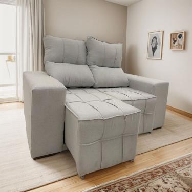 Imagem de Sofá Retrátil Reclinável 2 Lugares 106x150cm Confortável