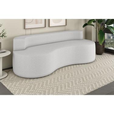 Imagem de Sofá 3 Lugares Orgânico de Espuma Charles Magic Branco