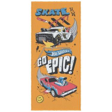 Imagem de Toalha de Banho Personagens Estampada Menino Menina Hot Wheels Lepper