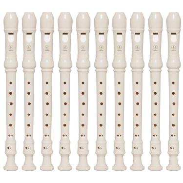 Imagem de Kit 15 Flautas Doce Soprano Barroca Em C YRS-24B Yamaha