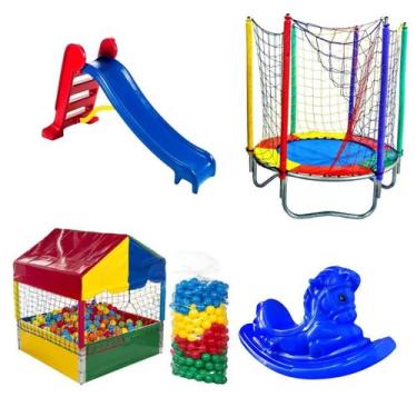 Imagem de Cama Elástica Pula Pula 1,40m + Piscina de Bolinhas 1,00m + 500 Bolinh