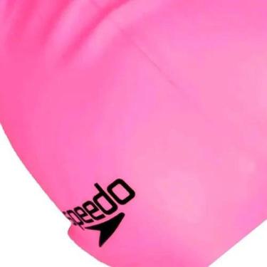 Imagem de Touca Natação Speedo Flat Lisa Proteção Água Silicone Cor Ro