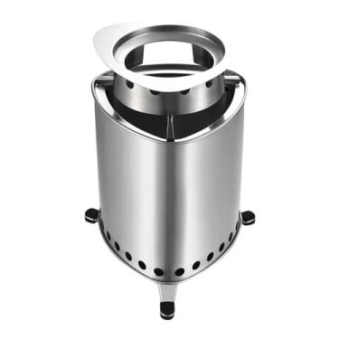 Imagem de UGPLM Forno a lenha, fogão a lenha multifuncional para cozinhar ao ar livre, fogueira para acampamento, fogão lenha para mochileiros, quintal