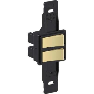 Imagem de Interruptor Paralelo Com 2 Teclas 10A 250Vca Tradicional Preto Weg