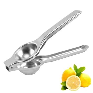 Imagem de Espremedor De Limão Espremer Manual 20cm Limões De Aço Inoxidável Metal Cozinha