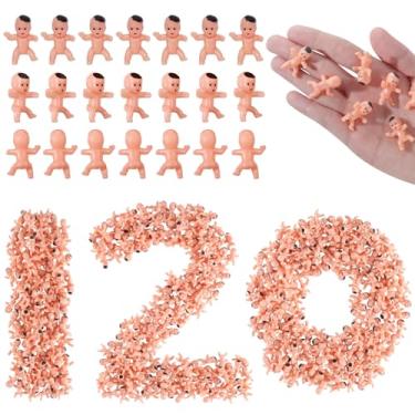 Imagem de 120 Pcs Mini Babies for Baby Shower Games, 1 Inch Tiny Plastic Babies Bulk for My Water Broke Ice Cube, Mardi Gras King Cake Baby Figurines, Hide Hunt Games, Party Decorations Favors(Latin)