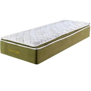 Imagem de Colchão Monte Verde Solteiro 88cm com Molas Ensacadas Colchominas Cor Verde